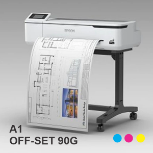Plotagem A1 -  sulfite 90g Offset 90g 59,4 x 84,1cm 4x0   
